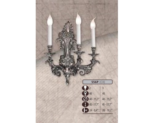 Бра 556P 556P/3 CX Riperlamp Бра 556P 556P/3 CX Riperlamp