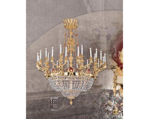 Подвесная люстра 560D 560D/24+12 AO GARNET CERAMIC - SWAROVSKI Riperlamp Подвесная люстра 560D 560D/24+12 AO GARNET CERAMIC - SWAROVSKI Riperlamp
