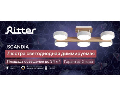 Потолочная люстра Scandia 51627 3 Ritter Потолочная люстра Scandia 51627 3 Ritter