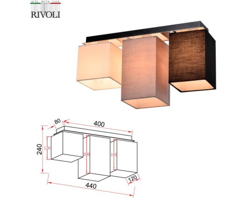 Потолочный светильник Inclementia 3120-303 Rivoli Потолочный светильник Inclementia 3120-303 Rivoli