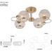 Потолочная люстра Mortifera 3130-304 Rivoli