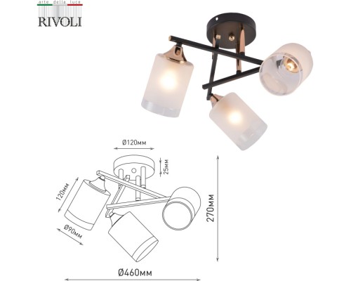 Потолочная люстра Fiona 3163-303 Rivoli Потолочная люстра Fiona 3163-303 Rivoli