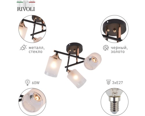 Потолочная люстра Fiona 3163-303 Rivoli Потолочная люстра Fiona 3163-303 Rivoli