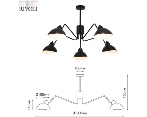 Потолочная люстра Geraldine 4101-305 Rivoli Потолочная люстра Geraldine 4101-305 Rivoli