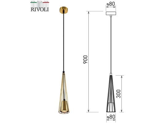 Подвесной светильник Elsa 4159-201 Rivoli Подвесной светильник Elsa 4159-201 Rivoli