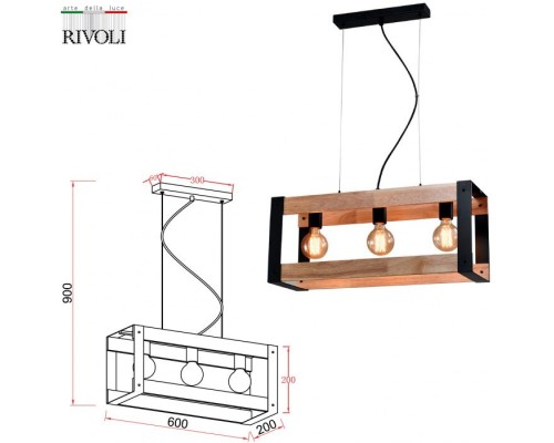 Подвесной светильник Eve 5144-203 Rivoli Подвесной светильник Eve 5144-203 Rivoli