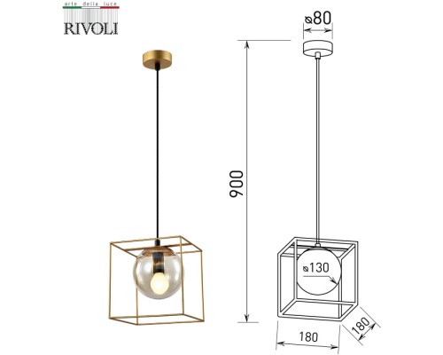 Подвесной светильник Miyuki 5146-210 Rivoli Подвесной светильник Miyuki 5146-210 Rivoli