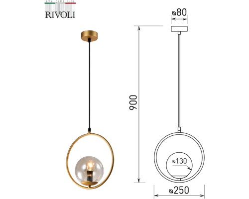 Подвесной светильник Misericordia 5147-210 Rivoli Подвесной светильник Misericordia 5147-210 Rivoli