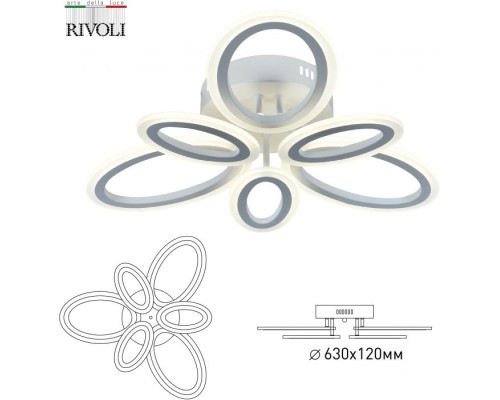 Потолочная люстра Kora 6048-106 Rivoli Потолочная люстра Kora 6048-106 Rivoli