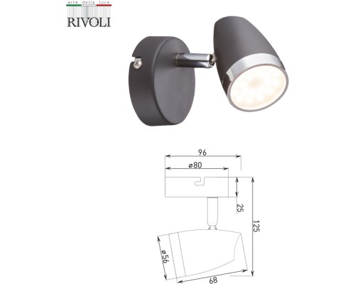 Спот Joyce 6156-701 Rivoli Спот Joyce 6156-701 Rivoli