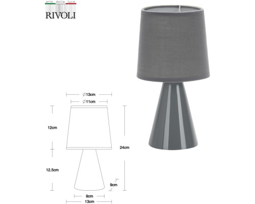 Интерьерная настольная лампа Edith 7069-502 Rivoli Интерьерная настольная лампа Edith 7069-502 Rivoli