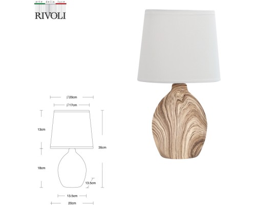 Интерьерная настольная лампа Chimera 7072-503 Rivoli Интерьерная настольная лампа Chimera 7072-503 Rivoli