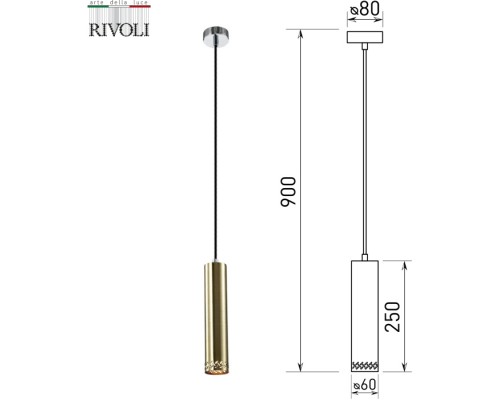 Подвесной светильник Alosia 7129-201 Rivoli
