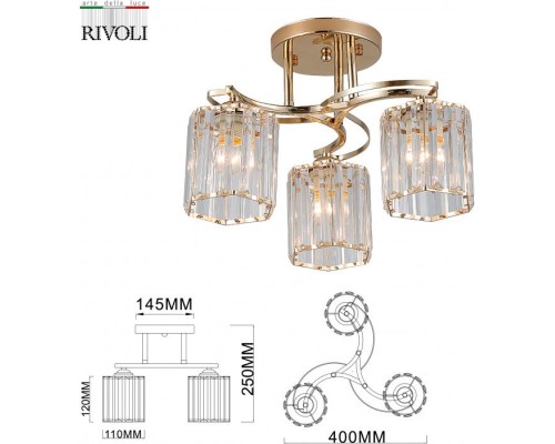 Потолочная люстра Angelina 9077-303 Rivoli Потолочная люстра Angelina 9077-303 Rivoli