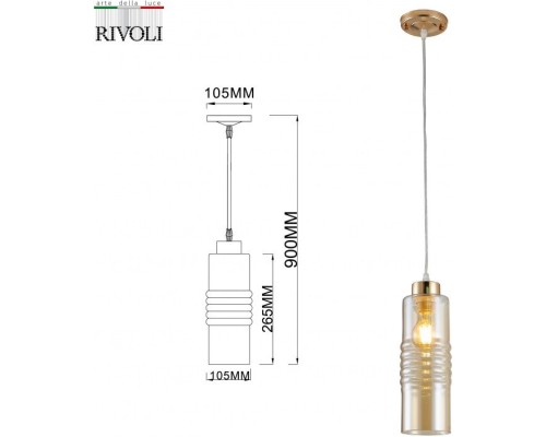 Подвесной светильник Viviane 9107-201 Rivoli Подвесной светильник Viviane 9107-201 Rivoli