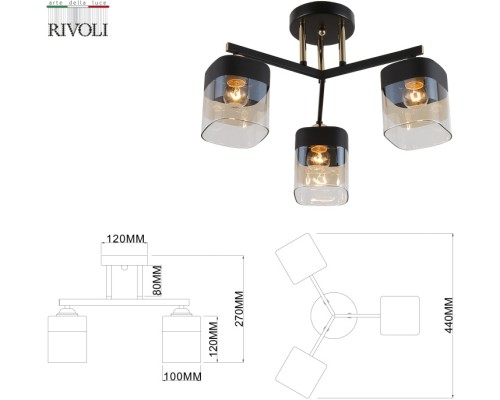 Потолочная люстра Isadora 9133-303 Rivoli Потолочная люстра Isadora 9133-303 Rivoli