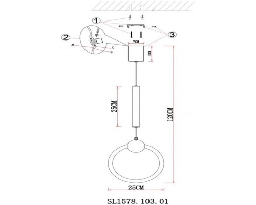 Подвесной светильник Giera SL1578.103.01 ST Luce Подвесной светильник Giera SL1578.103.01 ST Luce