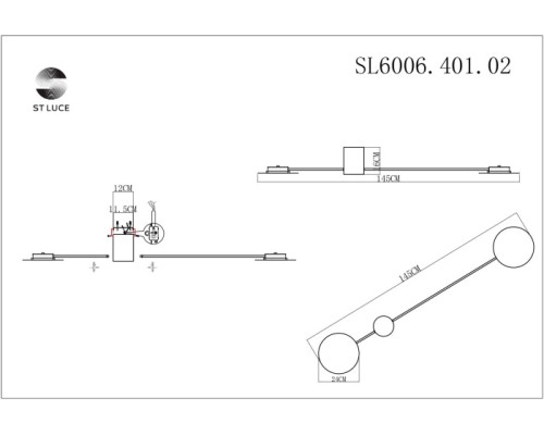 Настенный светильник Tondo SL6006.401.02 ST Luce Настенный светильник Tondo SL6006.401.02 ST Luce