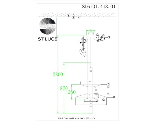 Подвесная люстра Isola SL6101.413.01 ST Luce Подвесная люстра Isola SL6101.413.01 ST Luce