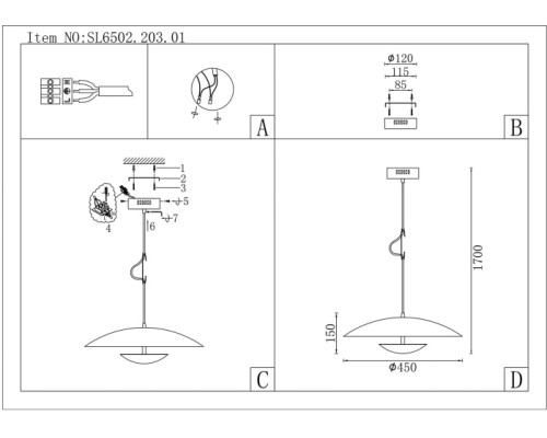Подвесной светильник Armonico SL6502.203.01 ST Luce Подвесной светильник Armonico SL6502.203.01 ST Luce