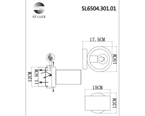 Бра Vico SL6504.301.01 ST Luce