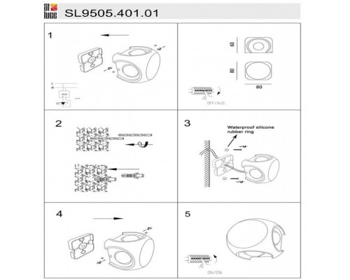 Настенный светильник уличный Volti SL9505.401.01 ST Luce Настенный светильник уличный Volti SL9505.401.01 ST Luce