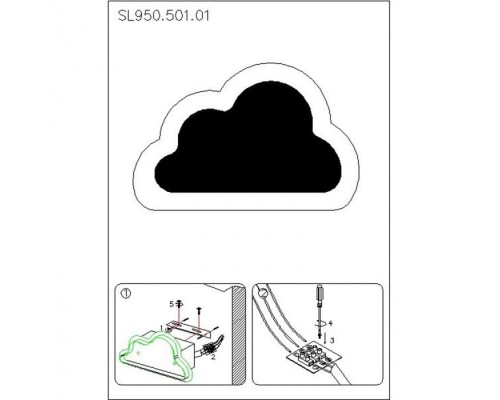 Настенный светильник Nube SL950.501.01 ST Luce Настенный светильник Nube SL950.501.01 ST Luce