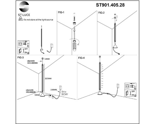 Торшер ST901.405.28 ST Luce Торшер ST901.405.28 ST Luce