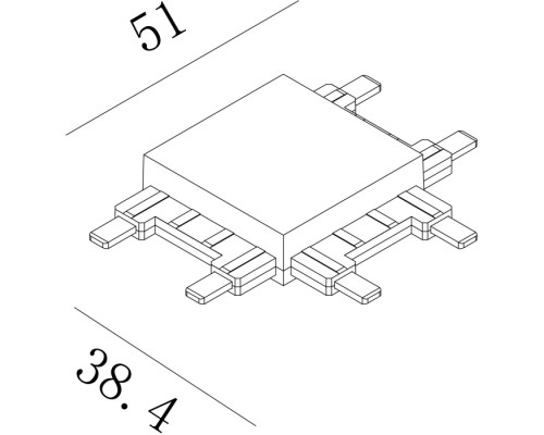 Коннектор SLIM CN-SLIM-BL-T SWG