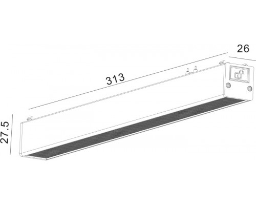 Трековый светильник SLIM DL-SLIM-DFWH-12-CCT SWG Трековый светильник SLIM DL-SLIM-DFWH-12-CCT SWG