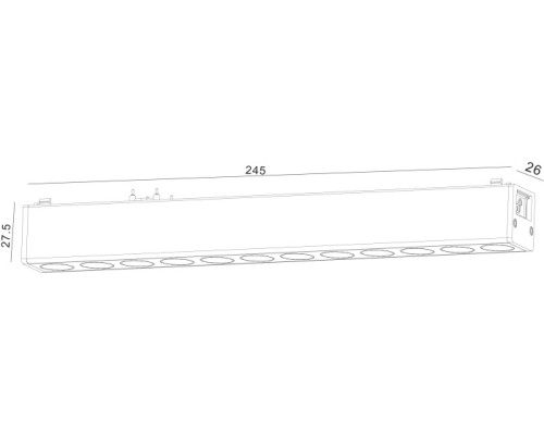 Трековый светильник SLIM DL-SLIM-DRBL-12-CCT SWG Трековый светильник SLIM DL-SLIM-DRBL-12-CCT SWG