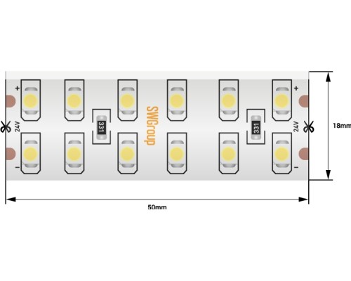 Светодиодная лента  SWG3240-24-19.2-W-65 SWG