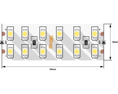 Светодиодная лента  SWG3240-24-19.2-W SWG