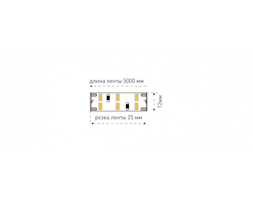 Светодиодная лента SWG4240x2-12-24-WW SWG Светодиодная лента SWG4240x2-12-24-WW SWG