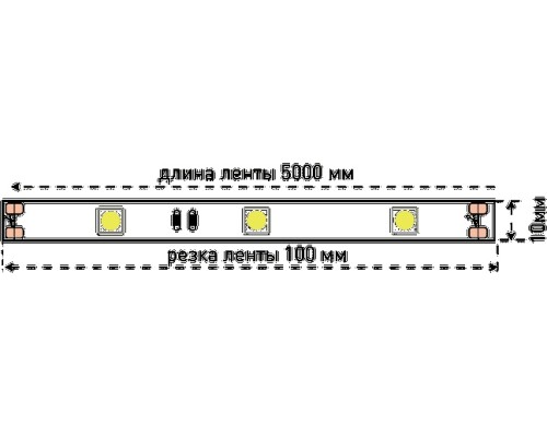 Светодиодная лента SWG530 SWG530-12-7.2-W-M SWG Светодиодная лента SWG530 SWG530-12-7.2-W-M SWG