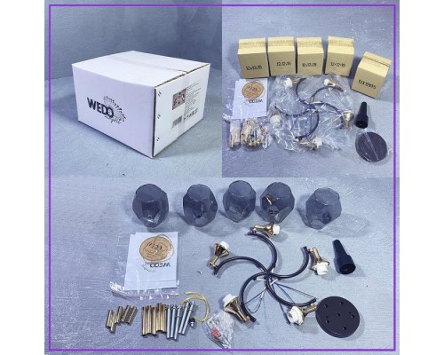 Потолочная люстра Koul SF3329/5C-CF-FGD-SMK Seven Fires Потолочная люстра Koul SF3329/5C-CF-FGD-SMK Seven Fires