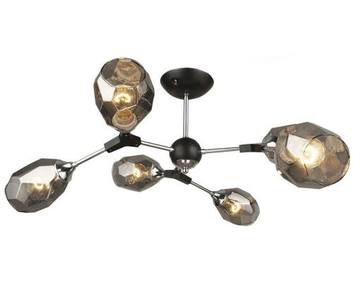 Потолочная люстра Betney SF3330/6C-BK-CR-SMK Seven Fires Потолочная люстра Betney SF3330/6C-BK-CR-SMK Seven Fires
