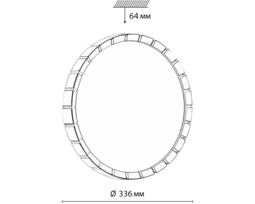 Настенно-потолочный светильник Atabi Black 7649/CL Sonex Настенно-потолочный светильник Atabi Black 7649/CL Sonex