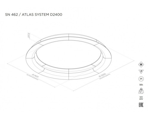 Профиль для светодиодной ленты ATLAS SN 462 Stellanova Профиль для светодиодной ленты ATLAS SN 462 Stellanova
