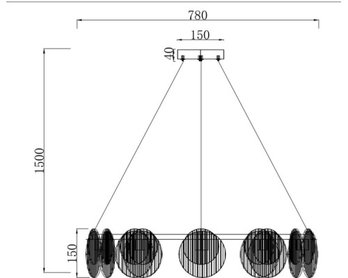 Подвесной светильник Relux 4008/02/10P Stilfort Подвесной светильник Relux 4008/02/10P Stilfort