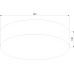 Потолочный светильник Rondo 1087 Rondo Graphite TK Lighting