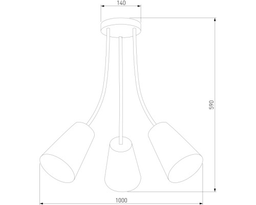 Потолочная люстра Wire 1711 TK Lighting Потолочная люстра Wire 1711 TK Lighting
