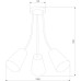 Потолочная люстра Wire 1711 TK Lighting