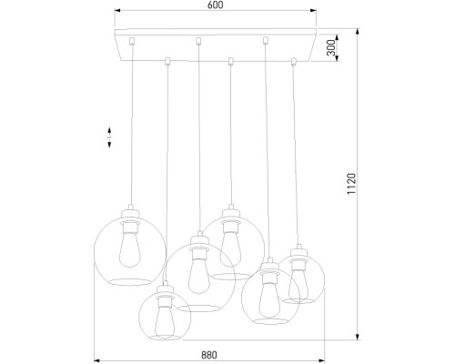 Подвесной светильник Cubus 2833 Cubus TK Lighting Подвесной светильник Cubus 2833 Cubus TK Lighting