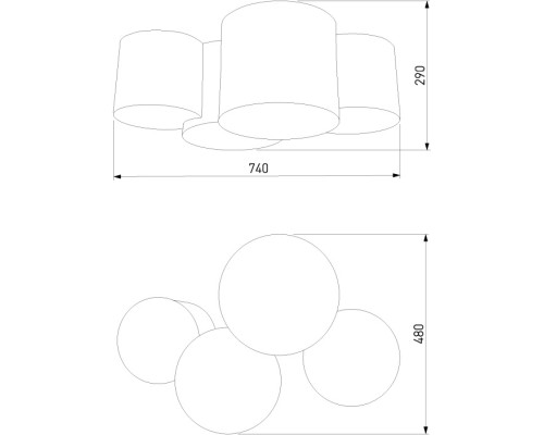 Потолочный светильник Mona 4393 Mona Gray TK Lighting Потолочный светильник Mona 4393 Mona Gray TK Lighting