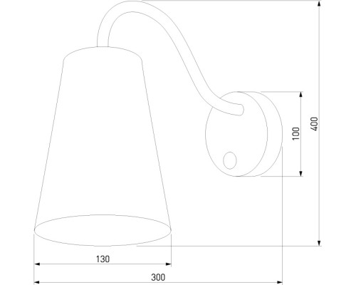 Бра Wire 826 Wire Gold TK Lighting Бра Wire 826 Wire Gold TK Lighting