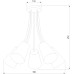Потолочная люстра Wire 828 Wire Gold TK Lighting