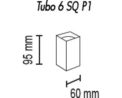Точечный светильник Tubo Tubo6 SQ P1 24 TopDecor Точечный светильник Tubo Tubo6 SQ P1 24 TopDecor