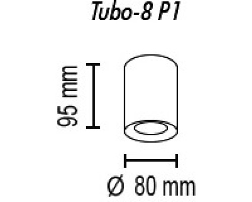 Точечный светильник Tubo Tubo8 P1 28 TopDecor Точечный светильник Tubo Tubo8 P1 28 TopDecor