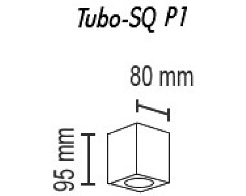 Точечный светильник Tubo Tubo8 SQ P1 19 TopDecor Точечный светильник Tubo Tubo8 SQ P1 19 TopDecor